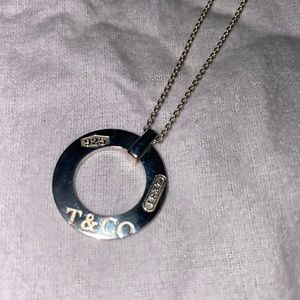 Tiffany & Co Sterling silver 1837 Circle Pendant